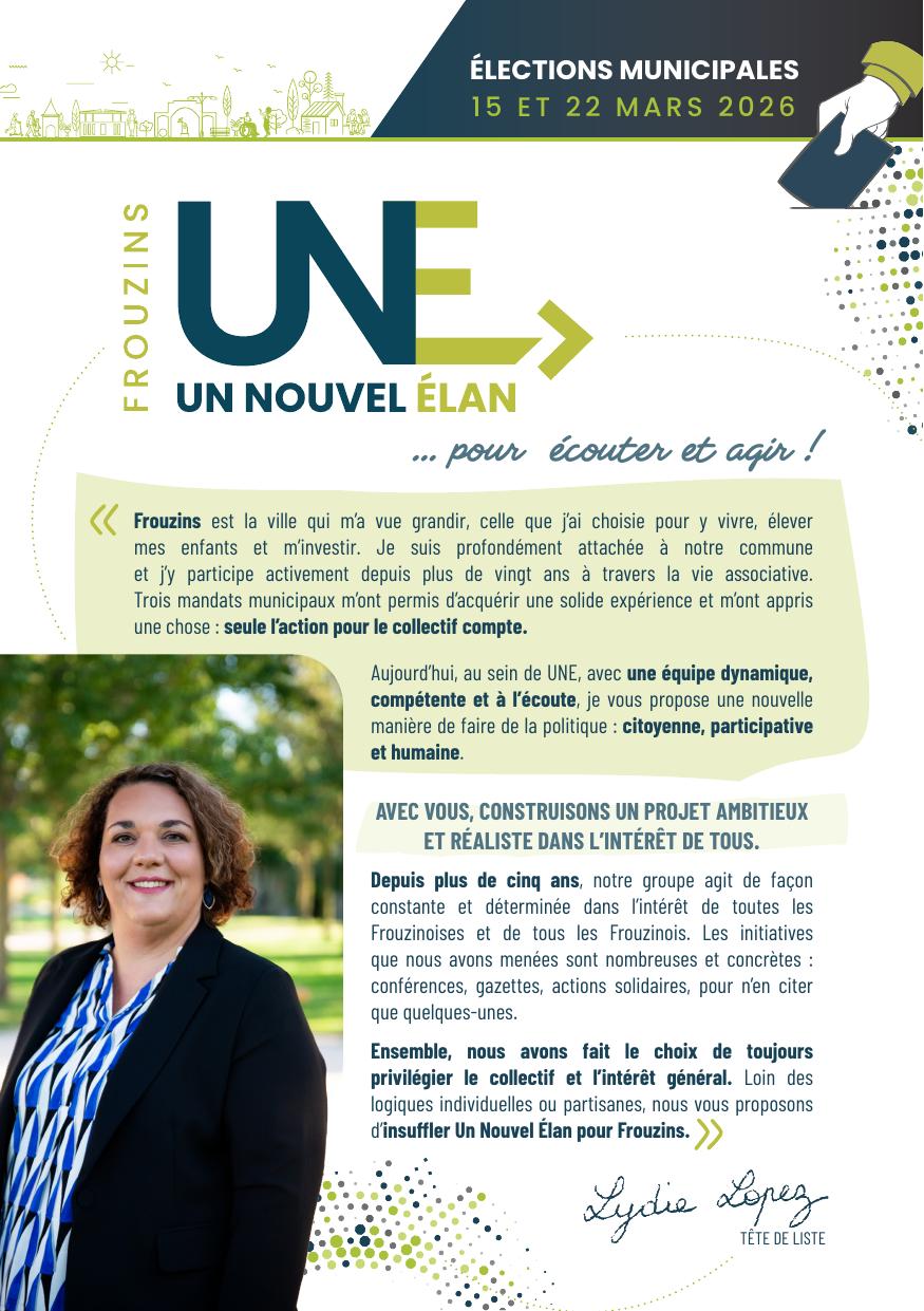 Tract #1 - Un nouvel élan pour Frouzins