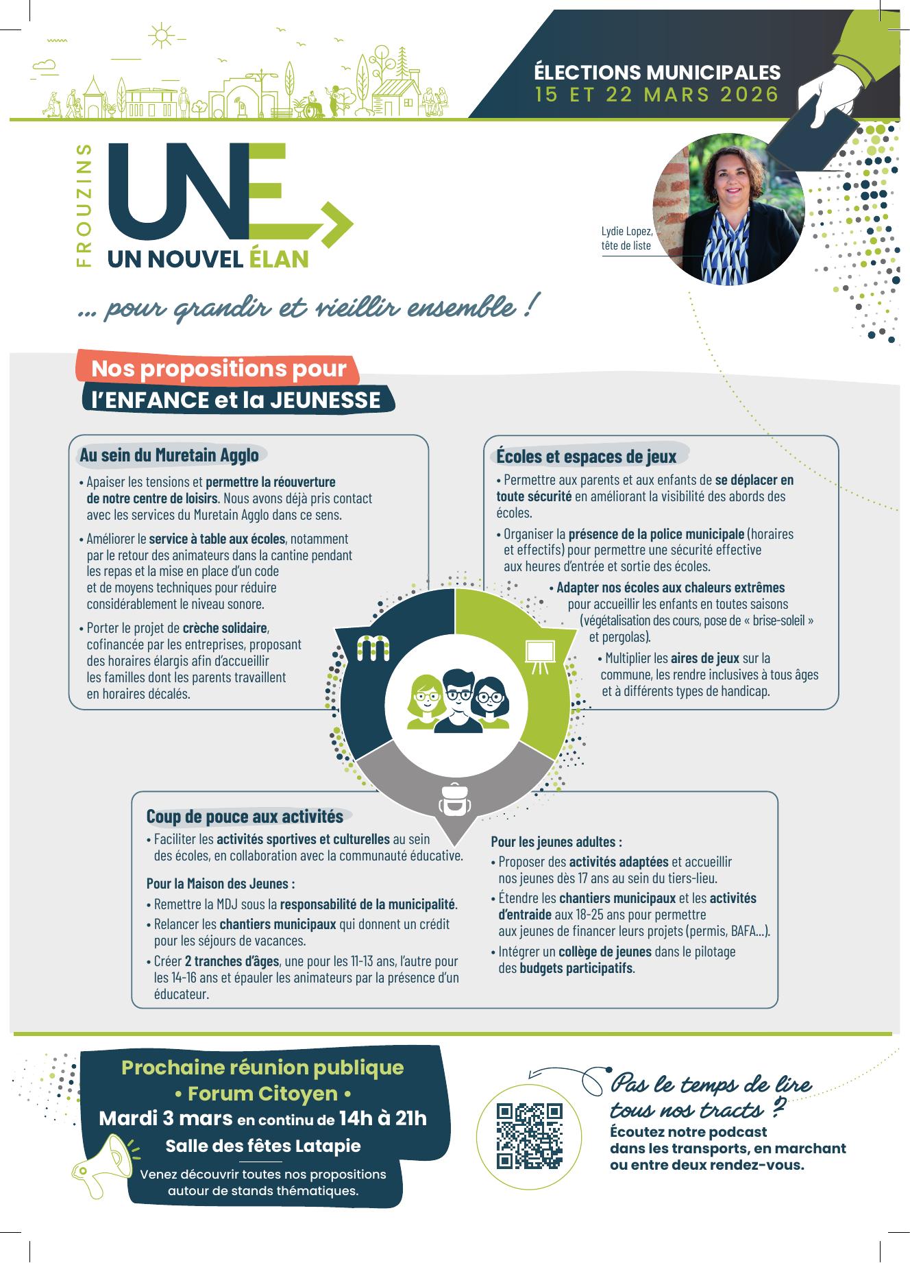 Tract #5 - Enfance et Jeunesse, Séniors